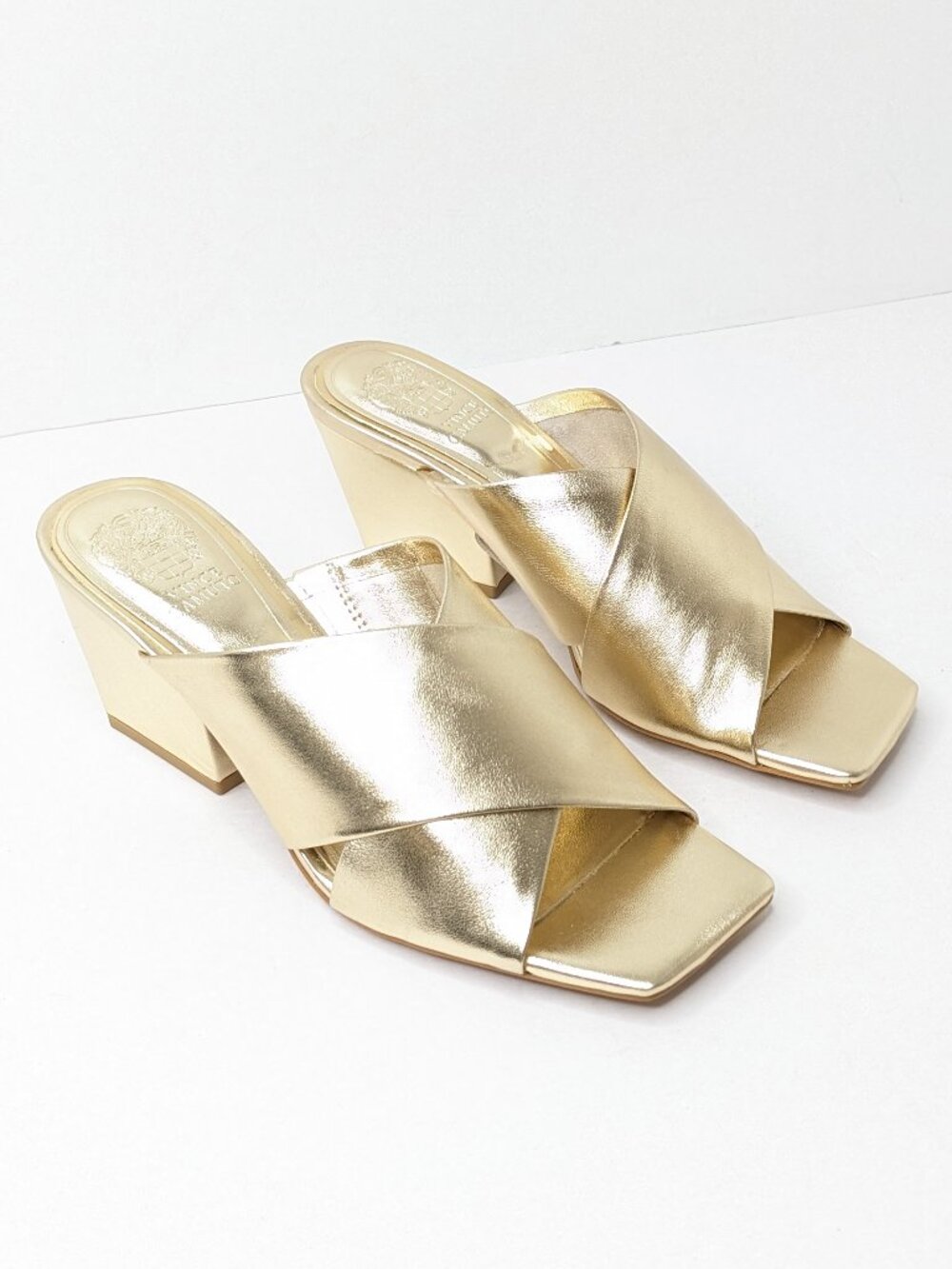 Vince Camuto Kespa Dress Sandals Egyptian Gold Womens 6.5